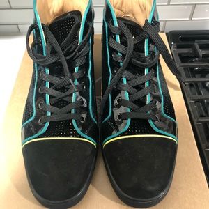 Louis Orlato Flat Sue/Velvet Casino/Pat/Clf/GG M039 Black/Multi size 45